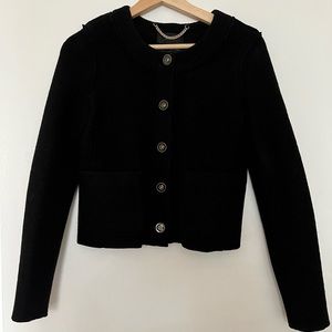 J Crew lady jacket in Italian boiled wool, size 0
